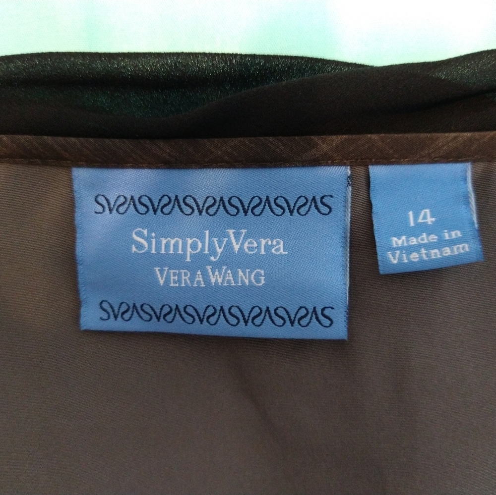 Simply Vera Wang 016 Chalkboard Plaid dress sequin - Picture 5 of 10